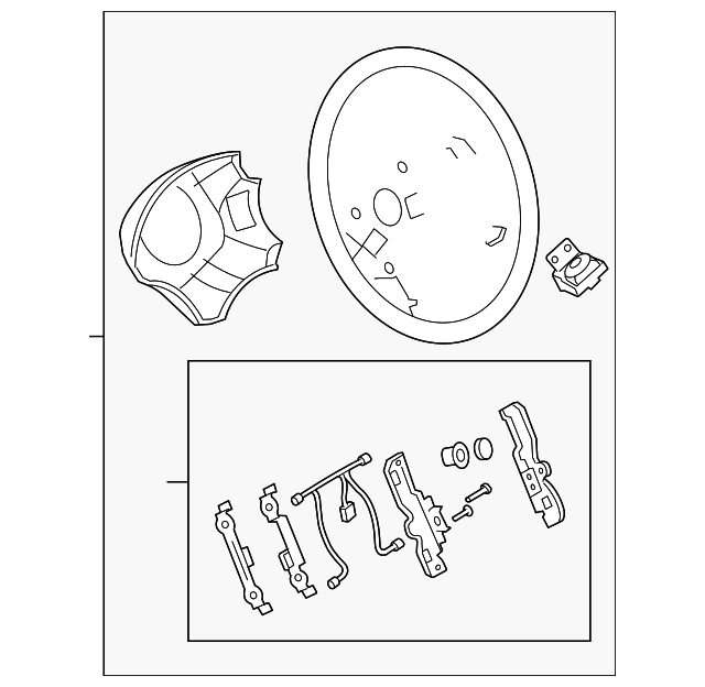 Genuine OEM Steering Wheel Part 561102E821Z9 Fits 20062009 Hyundai
