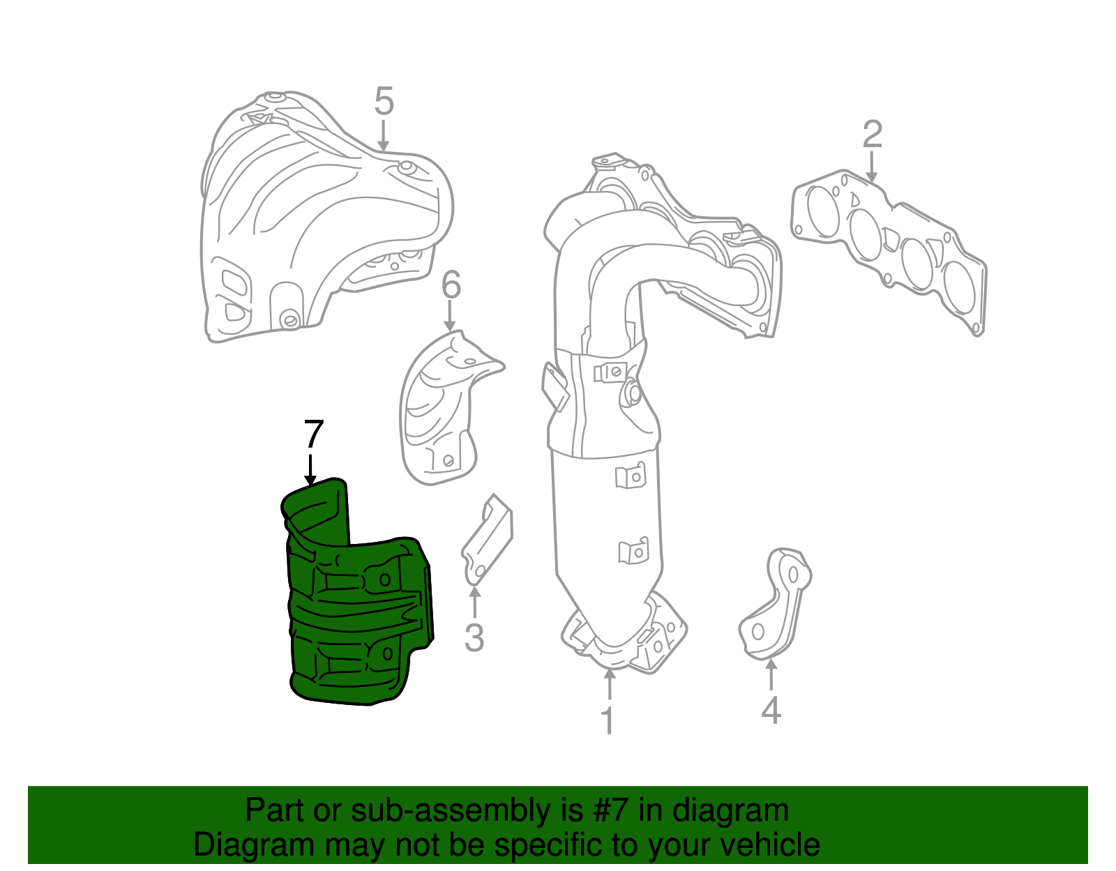 Exhaust Manifold Heat Shield - Scion (25586-0V010)