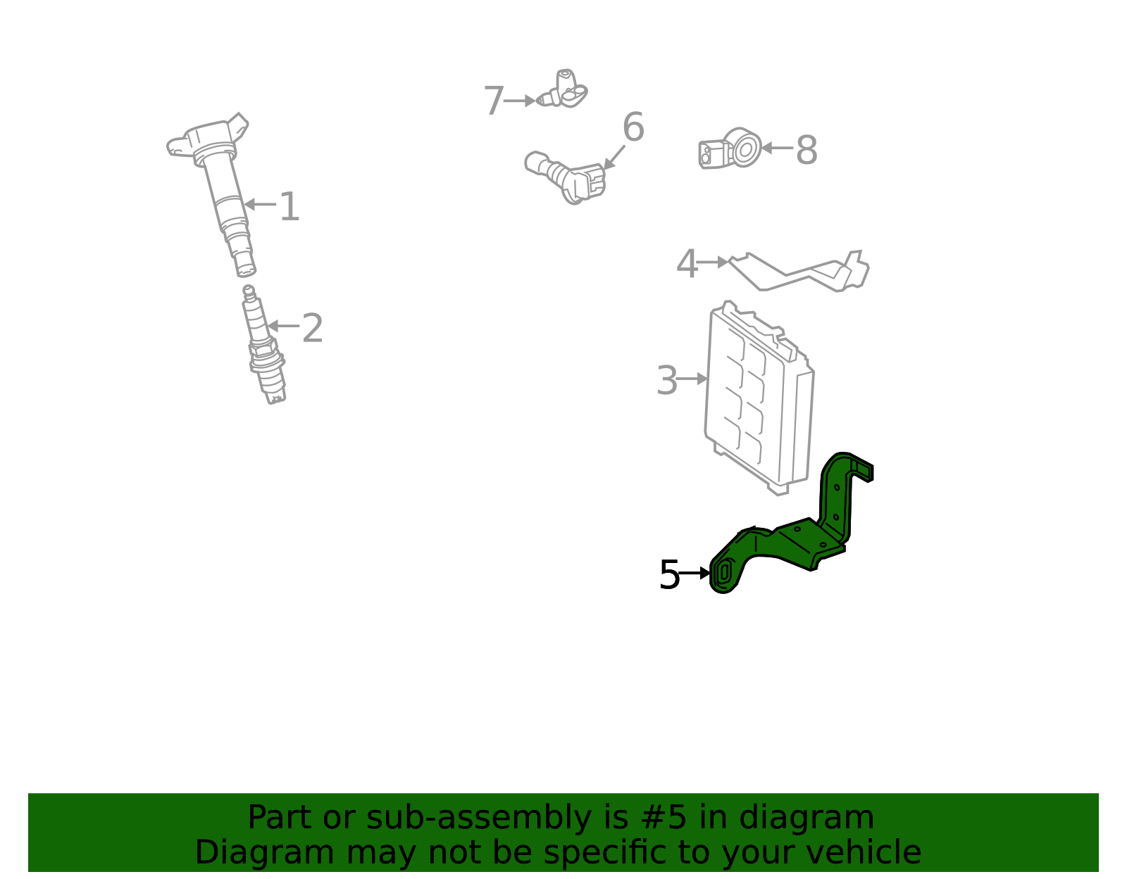 ECM Lower Bracket - Toyota (89668-60290)