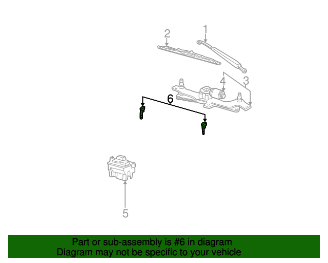 19972004 Ford OEM NEW 19972004 Ford F150 F250 Left Right Windshield Washer Nozzle F65Z17603AC