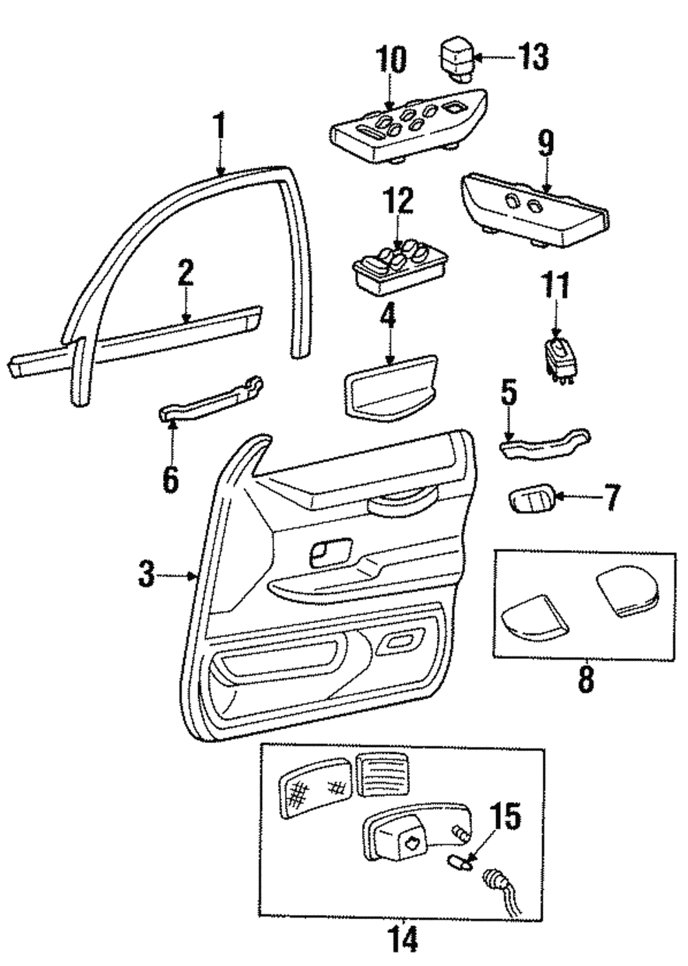 Trim Panel Assembly - Ford (YW3Z-5423943-CAC)