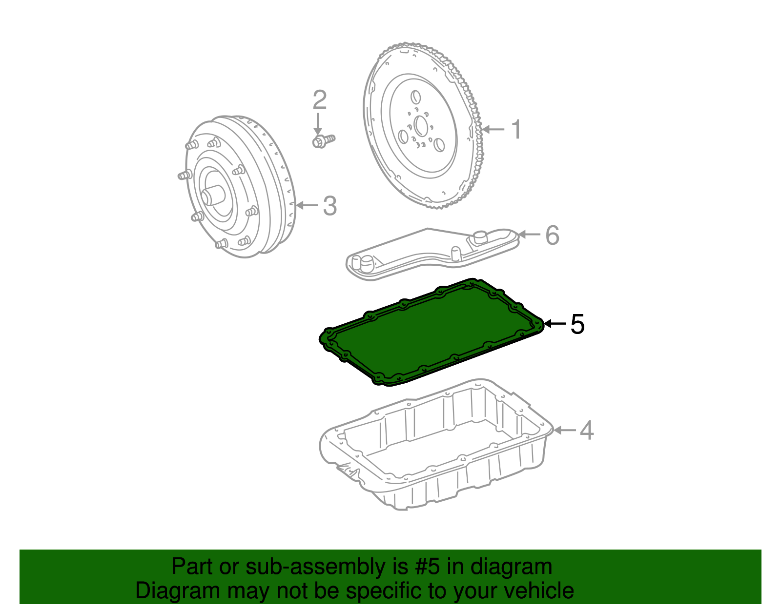 Pan Gasket - Ford (XW4Z-7A191-CA)
