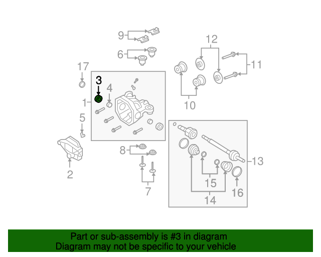 20062017 Ford OEM Axle Seals 7L1Z4A109D Ford Parts Center