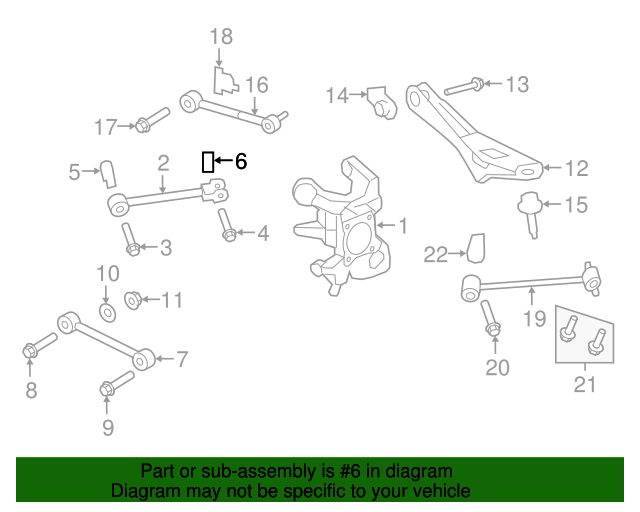 20072017 Ford Upper Control Arm Nut W711660S439 QuirkParts