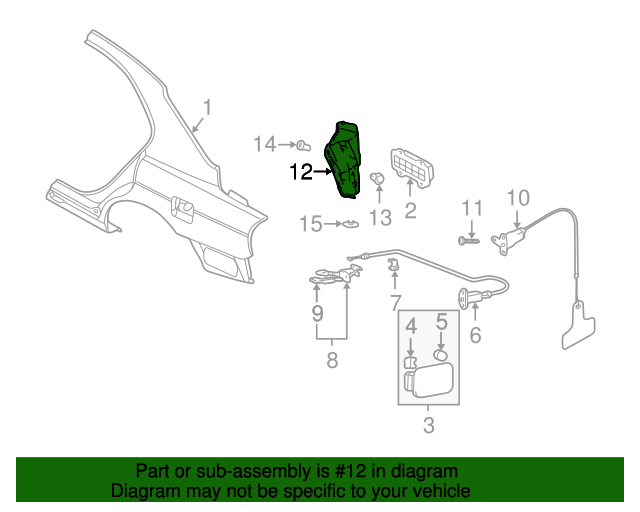 Genuine Hyundai 86832-38010 Wheel Mud Guard Assembly