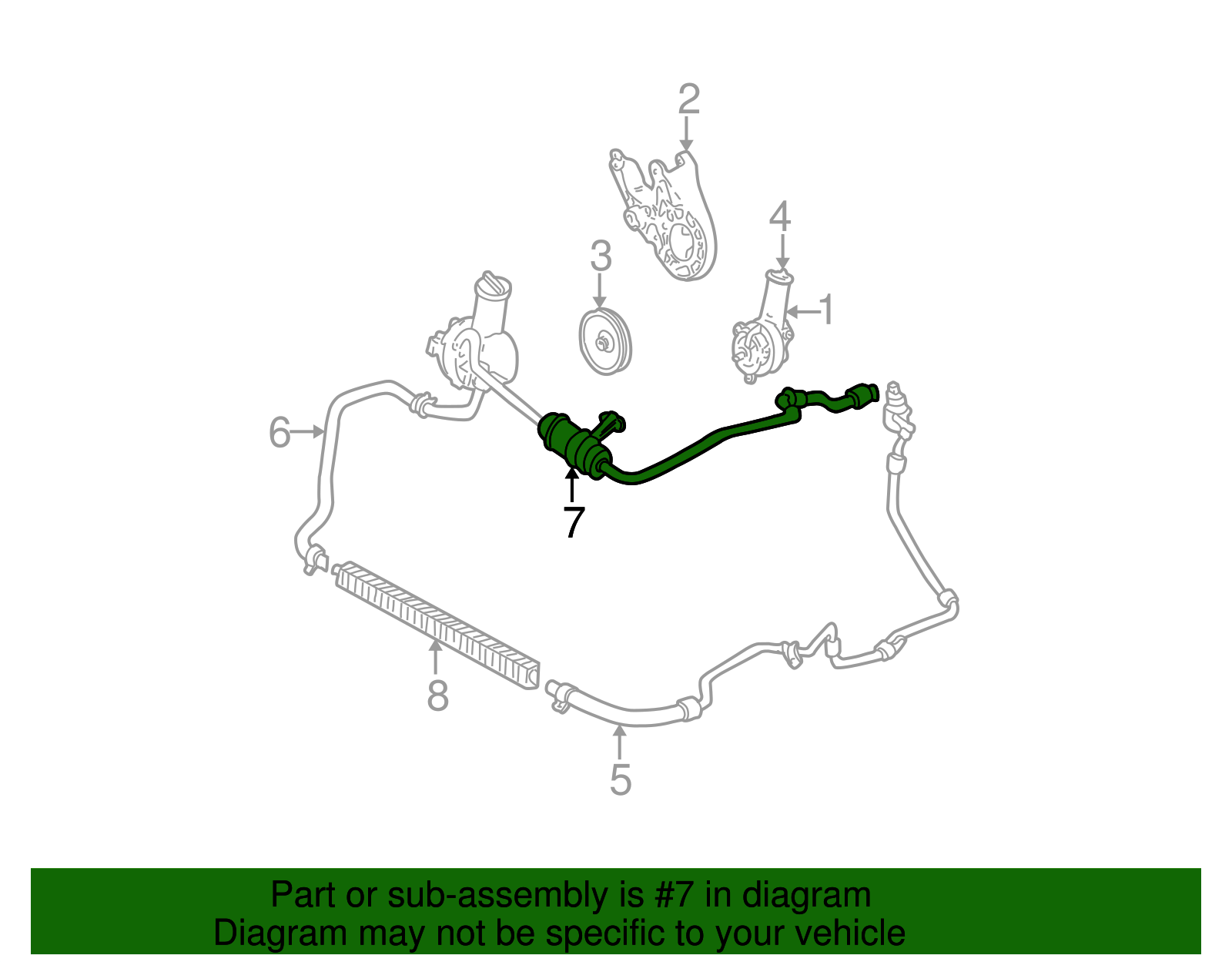 Pressure Hose - Ford (YF1Z-3A719-DA)