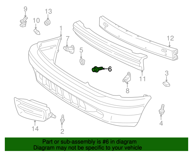 19932003 Toyota Tail Lamp Assembly Screw 9008011173 Toyota Parts