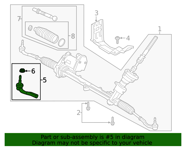 31681049 Outer Tie Rod 20182021 Volvo Volvo OEM Parts Direct