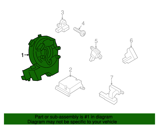 Genuine OEM Clock Spring Part DV6Z14A664A Fits 20142018 Ford