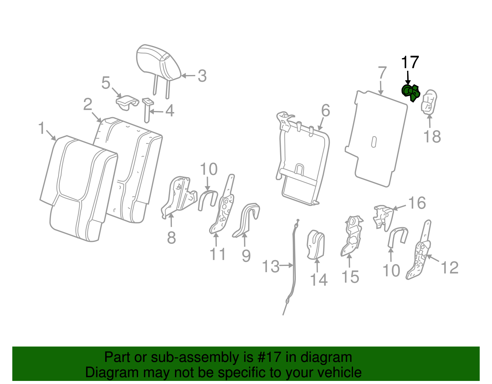 Seat Belt Guide - GM (89041974)