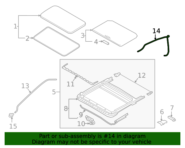 20192023 Nissan Altima Drain Hose 913916CA1B Nissan Parts Store