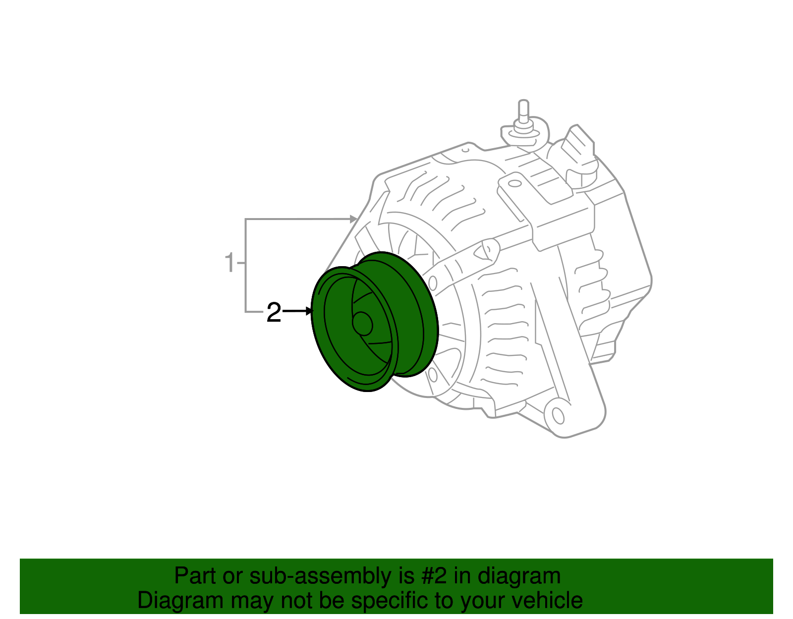 Alternator Pulley - Scion (27415-0W041)