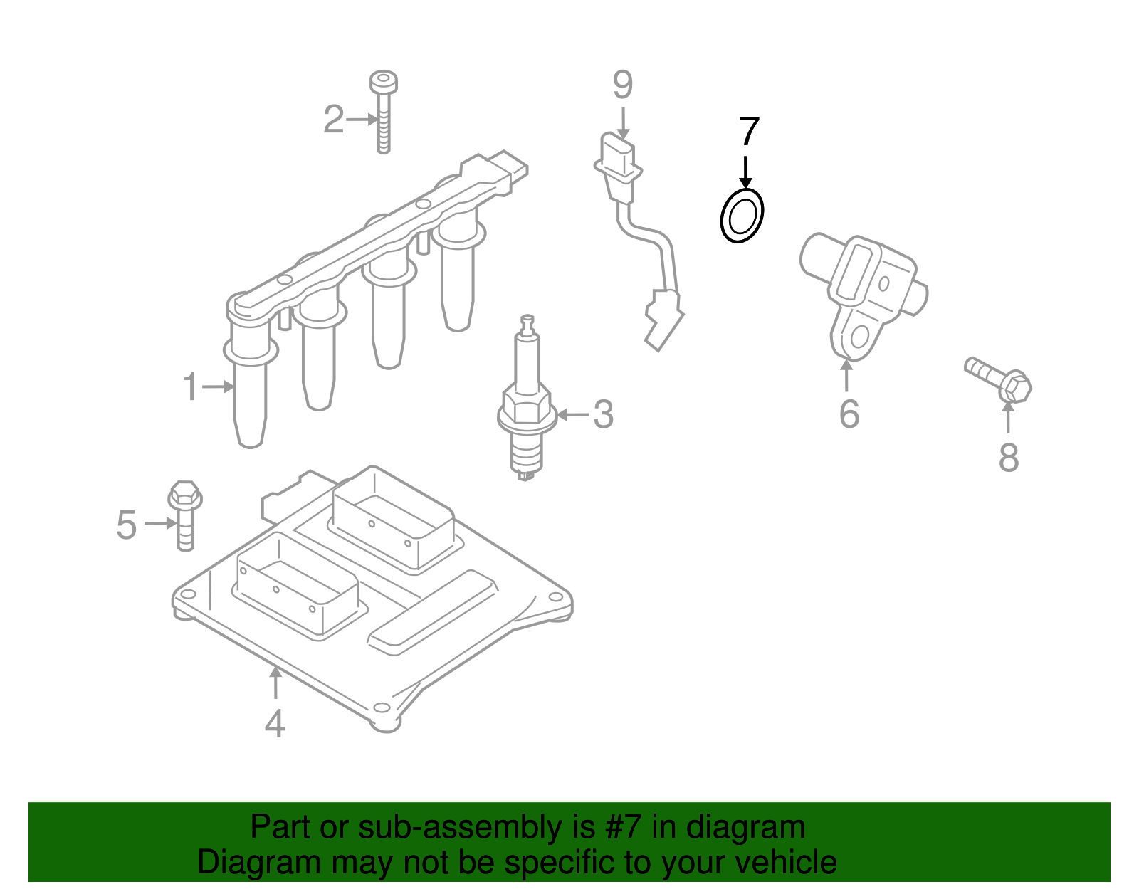 Camshaft Position Sensor Seal - GM (93186347)