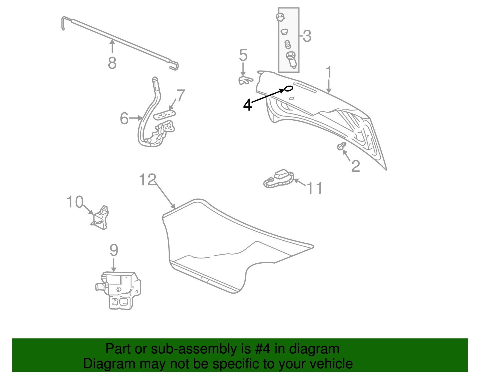 Lock Cylinder Gasket - GM (20030348)