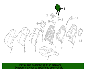 205-970-68-50-8S40 - Headrest 2017-2023 Mercedes-Benz | AutoNationParts.com