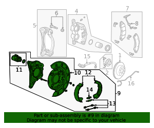 GM Genuine Parts 12455803 Rear Passenger Side Parking Brake Stop Plate
