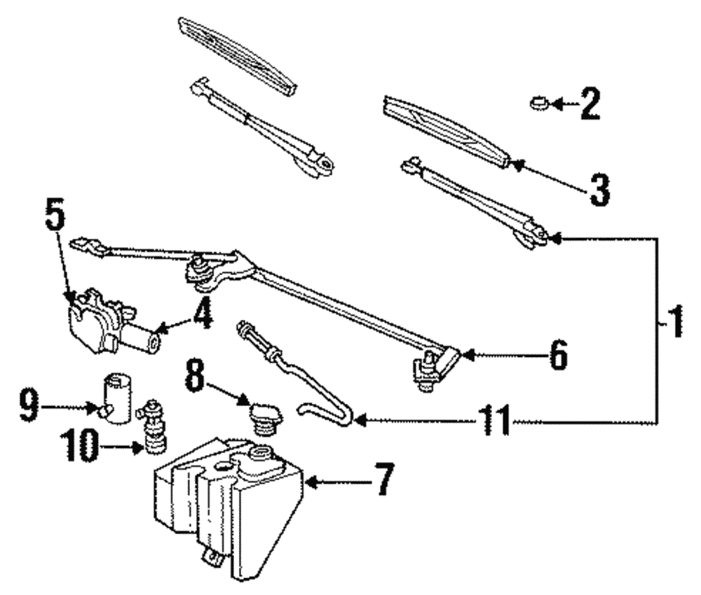 Windshield Wiper Blade, 22.28 in - GM (25689175)