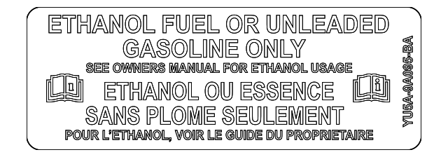 Label - Ford (YU5Z-9A095-BA)