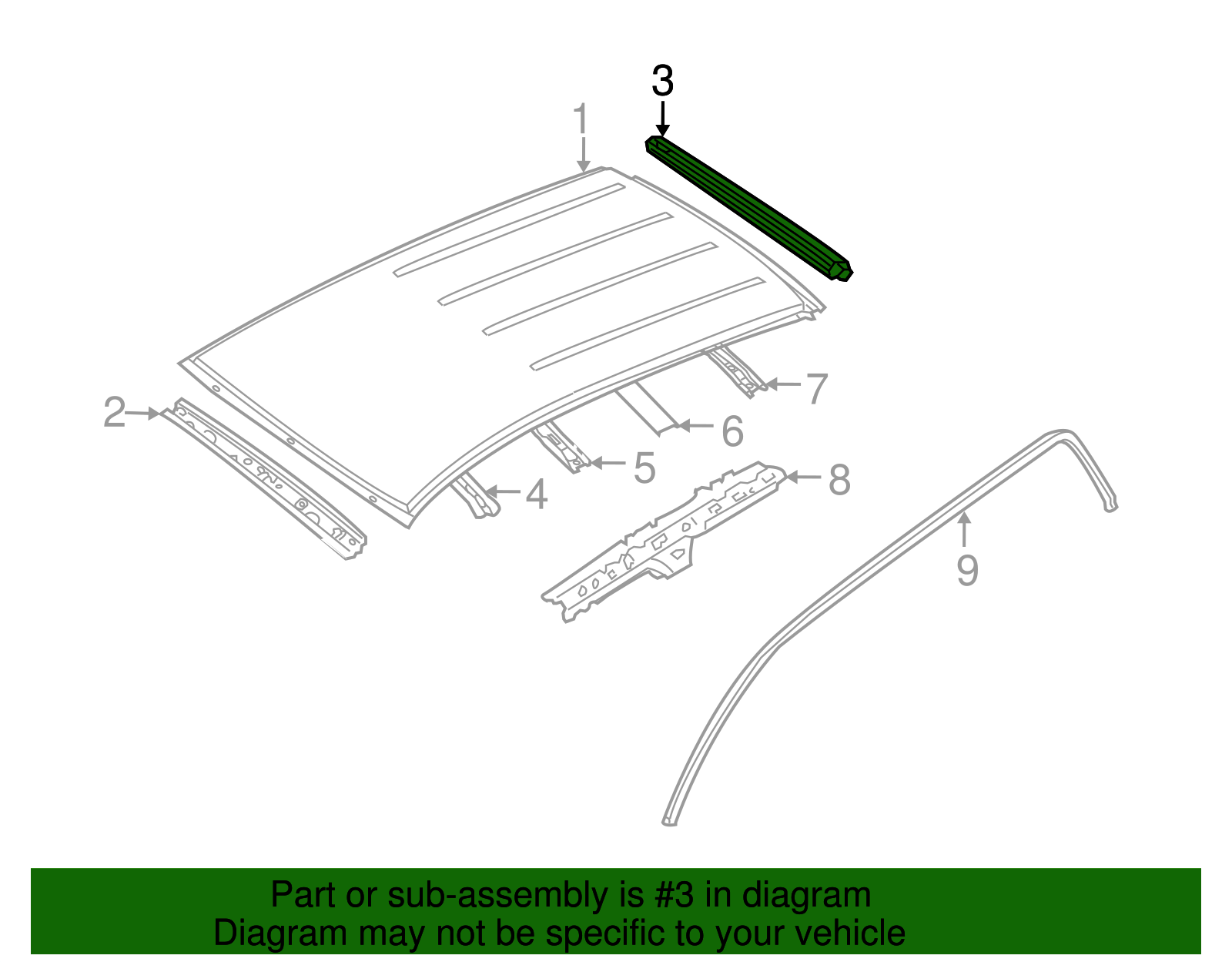 Rear Header - Ford (YL8Z-7841302-AA)
