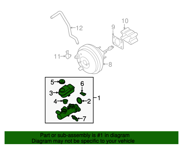 460109BP0A Master Cylinder 20082019 Nissan Nissan OEM Parts Direct