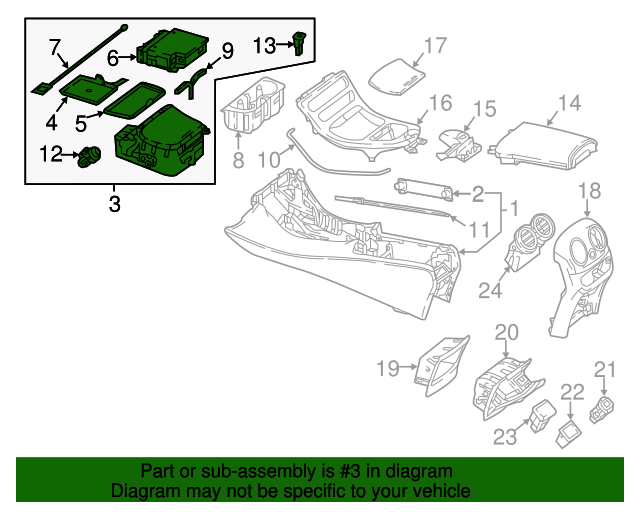 Genuine Mercedes-Benz Compartment 213-680-29-07