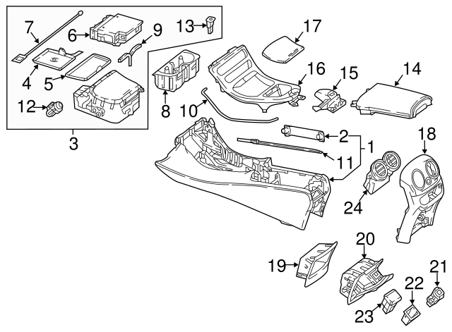 213-680-67-06-8U03 - Lid Assembly 2017-2020 Mercedes-Benz  