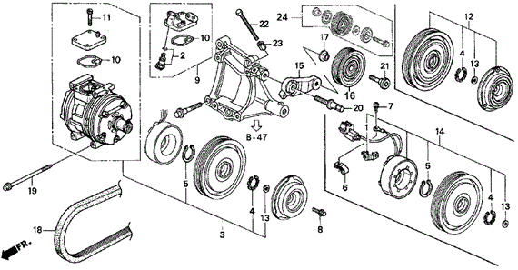 Clutch Set, Compressor