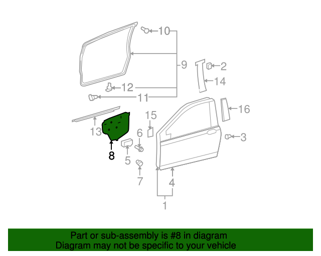 20092011 Toyota Yaris Water Shield 6783152290 Discount Parts Monster