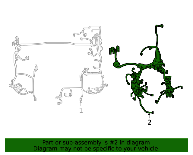 8212104871 Engine Compartment Wiring Harness 20162023 Toyota