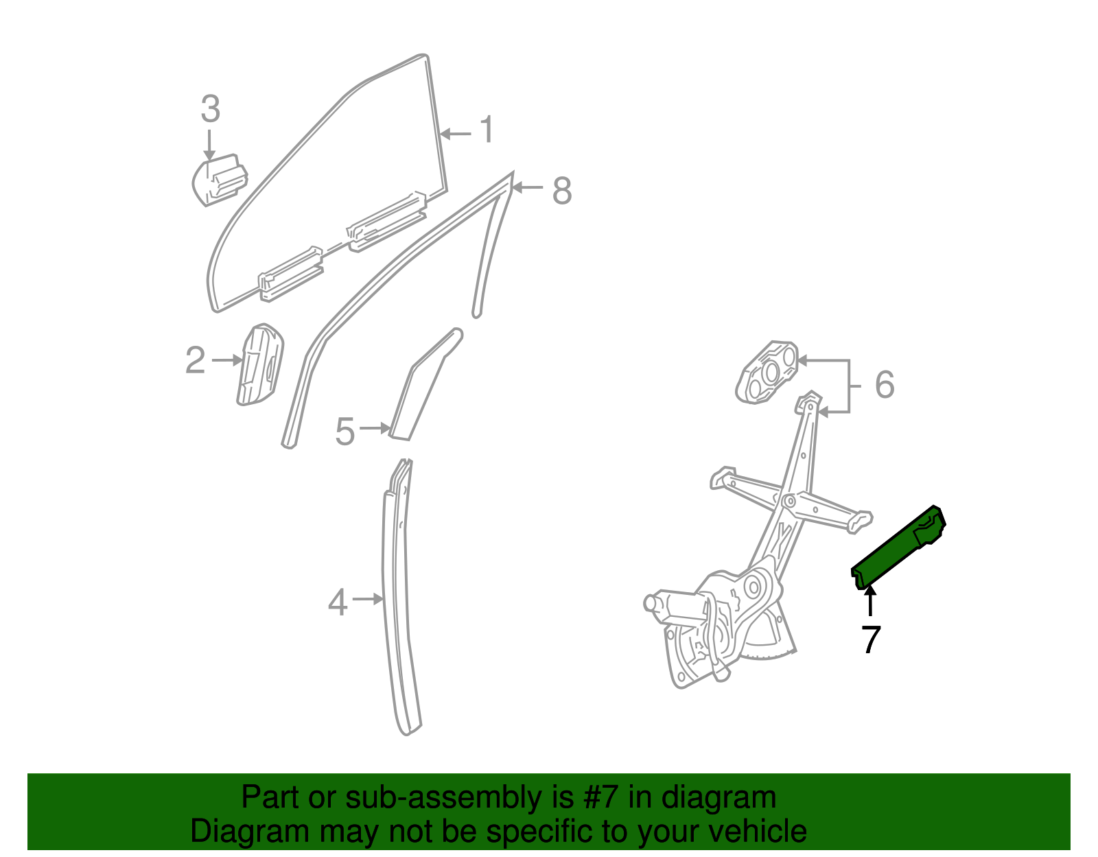 Sash - Cadillac (90044742)