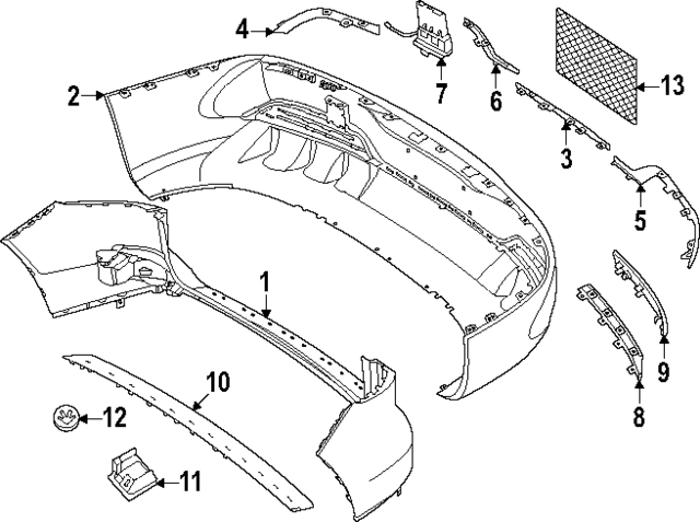 2022-2023 Mercedes-Benz Bumper Cover 243-885-23-02 | MB OEM Parts 