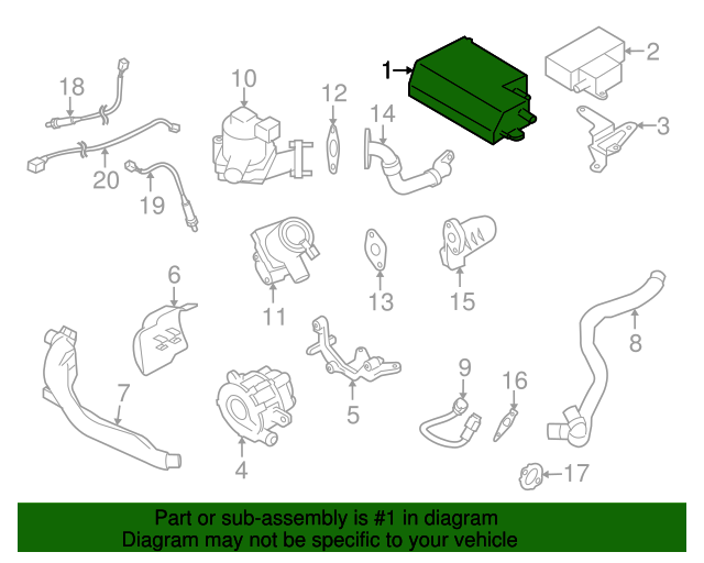 20082014 Subaru Impreza WRX STI Charcoal Canister Purge Valve EVAP