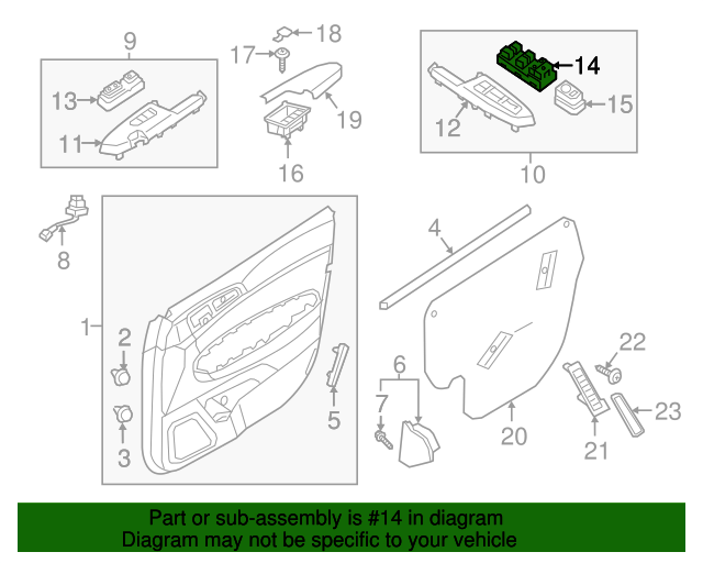 93571D9000 Window Switch 20172022 Kia Sportage Kia.Parts Store