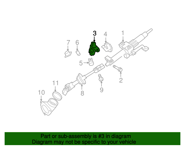 45280-22510 - Column Assembly Upper Bracket - 2007-2013 Toyota  
