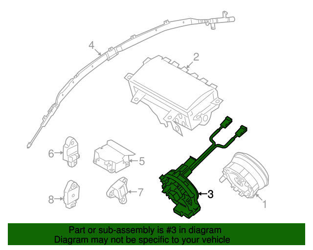 Genuine OEM Clock Spring Part 934902M110 Fits 2010 Kia Up To 35 Off