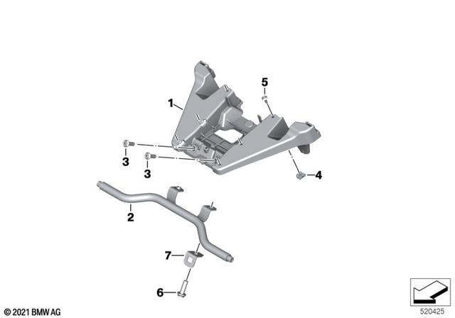 46639899454 - Bracket, Additional Headlight 2020-2024 BMW-Motorrad 