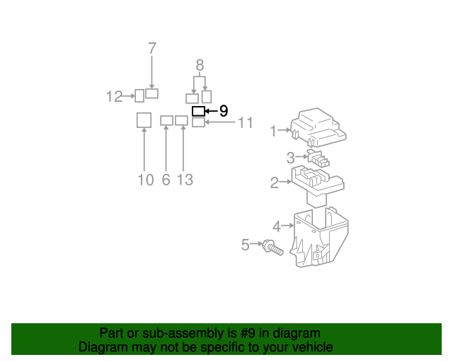 Fuel Pump Relay Toyota (9008498032)