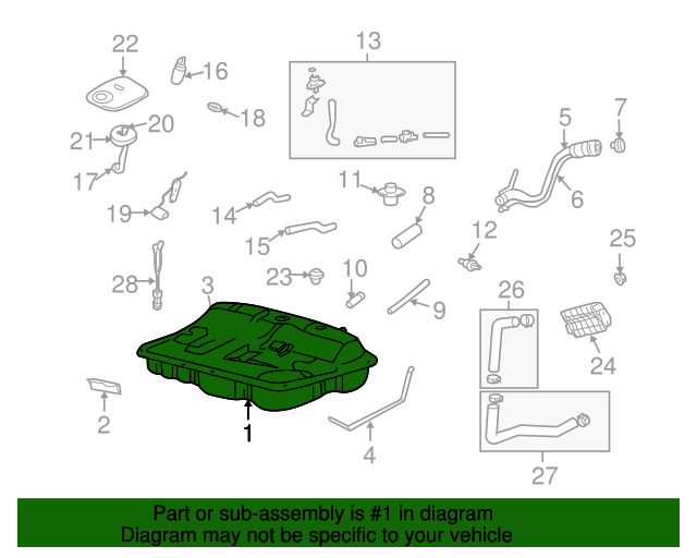 20052006 Kia Optima Fuel Tank 31150 3C500 OEM Parts Online