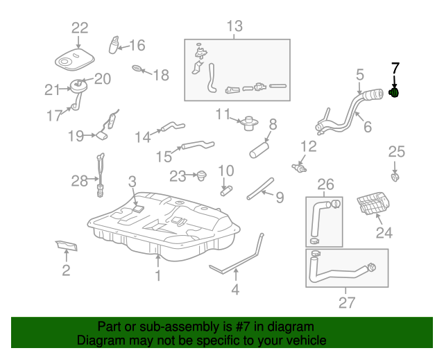20012005 Kia OEM NEW 0105 Kia Optima Rio Sedona Gas Tank Fuel Filler