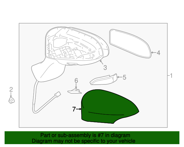 20132015 Toyota Venza Mirror Cover Left Red 879450T020D0 Discount