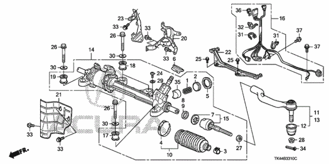 Genuine Acura 53416-S3V-A01 Gear Box Components