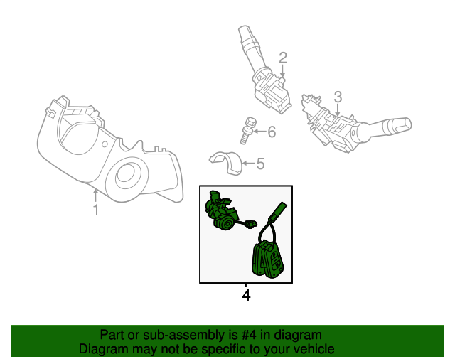 20142015 Kia Sorento Ignition Lock Cylinder 819051U260 Kia