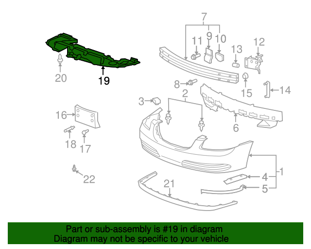 20062011 Buick Lucerne Front Air Deflector 15808717