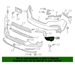 Tg7 A60 Garnish A L Front Bumper 19 21 Honda Pilot Honda Car Parts Direct