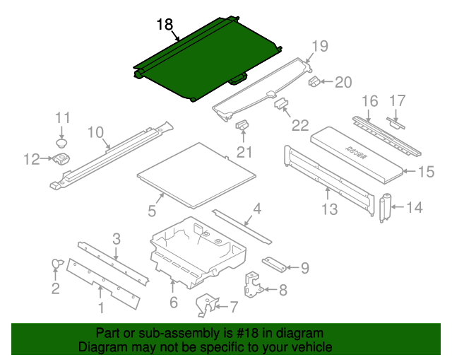 Genuine OEM Luggage Cover Part LR118274 Fits 2020 Land Rover Discovery
