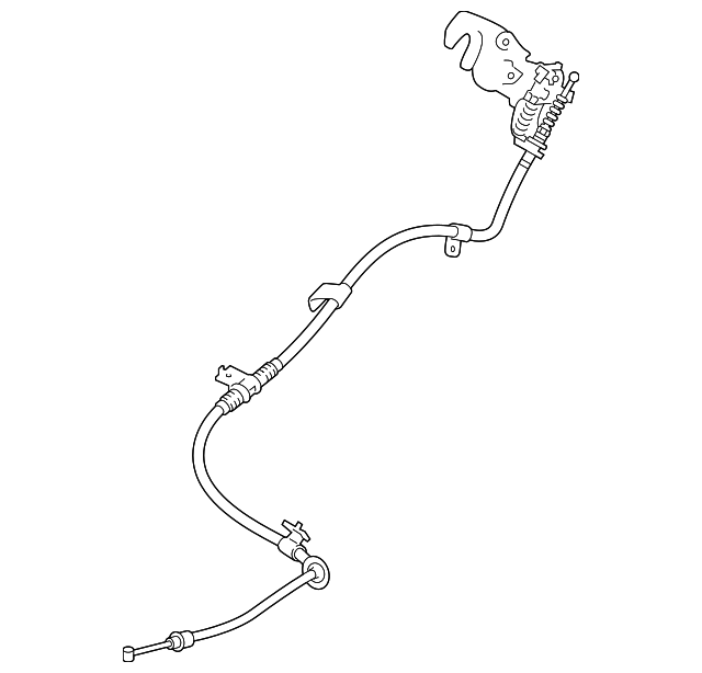 Bruin Brake Cable 96262 Rear Right Mitsubishi fits 00-05 Eclipse MADE IN USA