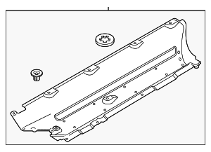 2019-2020 Hyundai Santa Fe Under Cover 84227-S2000 | OEM Parts Online