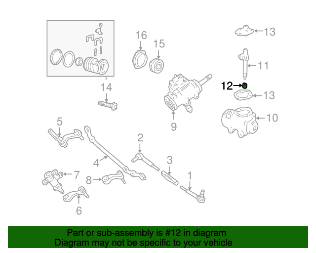 19842024 GM Steering Gear Pitman Shaft Bearing 05697804 GM