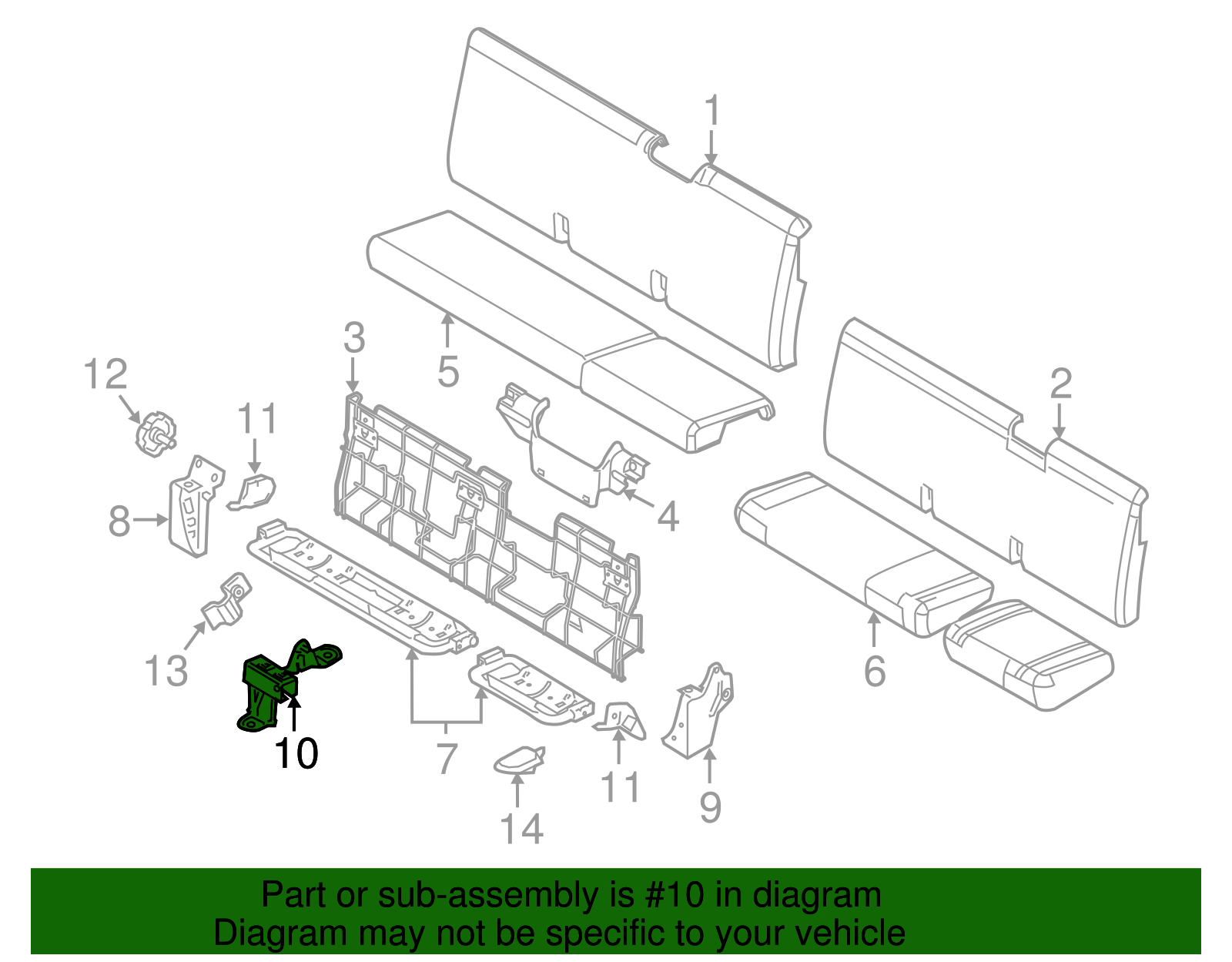 Center Support - Ford (8C3Z-2860692-B)
