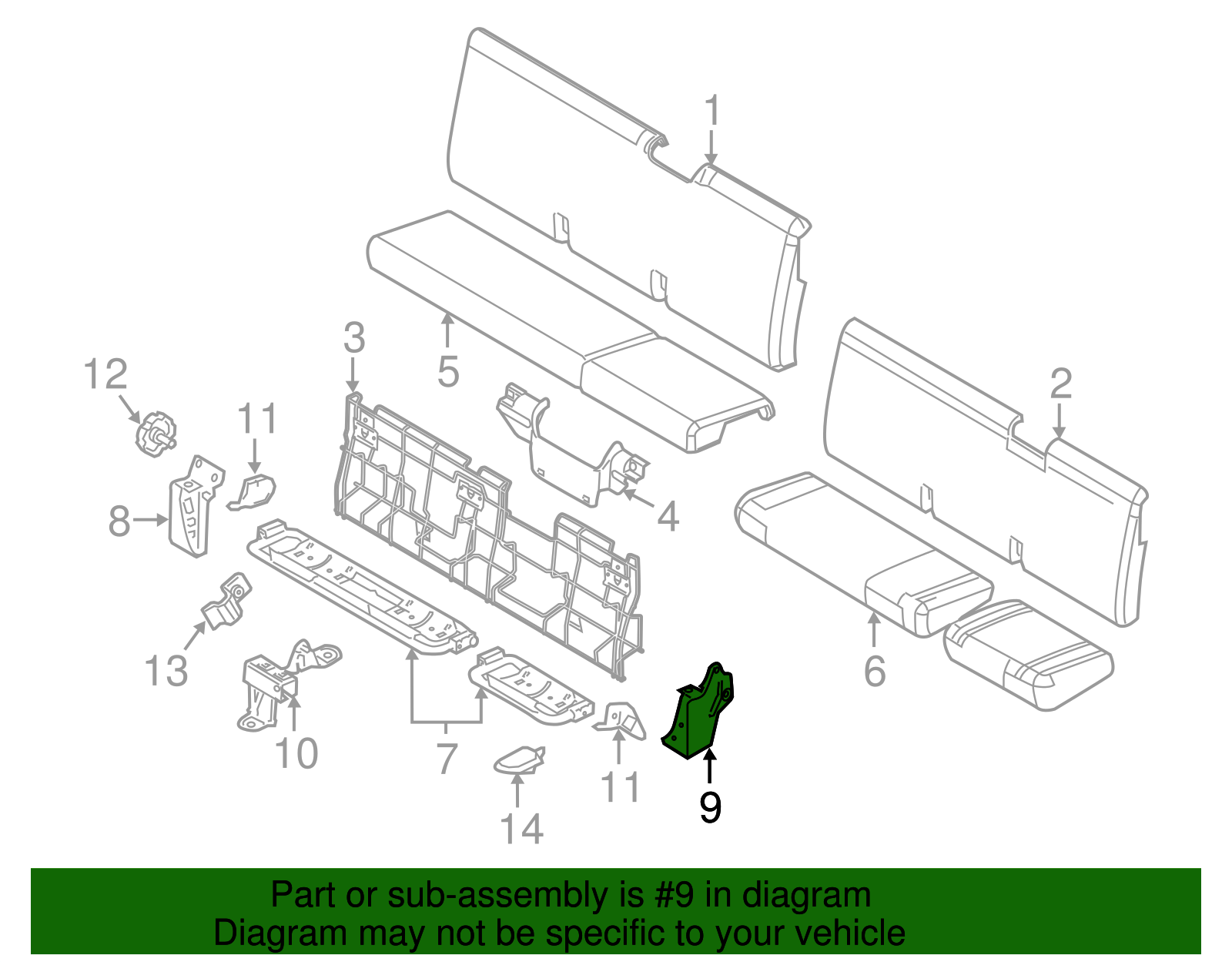 Seat Track Support - Ford (8C3Z-2860693-A)